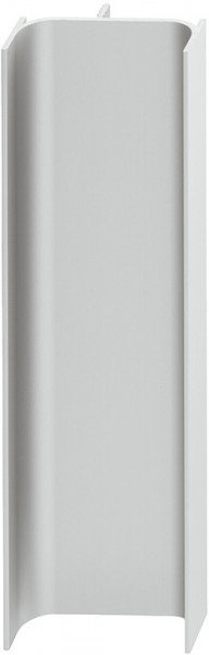 Verticale greeplijst C-profiel aluminium, zilverkleurig