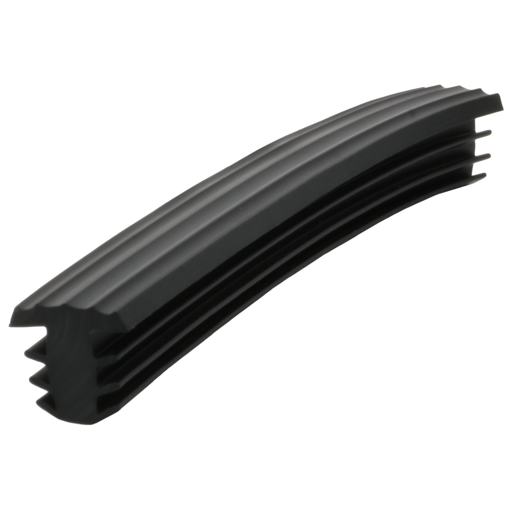 Veilig Vuiligheid tong Traptrede Profiel | Rubber | Zwart | 25 meter | Duovorm