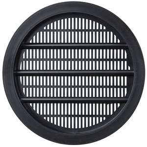 ventilatierooster afsluitbaar kunststof wit 165x60mm met schuif en insectengaas