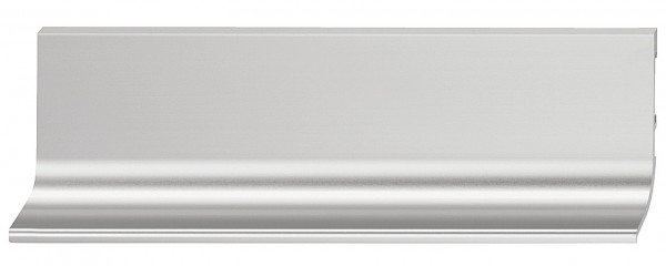 Greeplijst L-profiel aluminium, RVS-kleurig