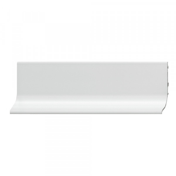 Greeplijst L-profiel aluminium, wit (2,5 of 5 meter)