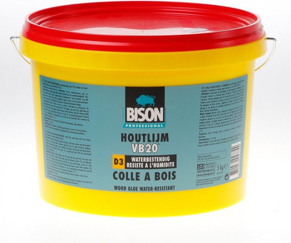 Houtlijm Bison D3 waterbestendig 5 KG