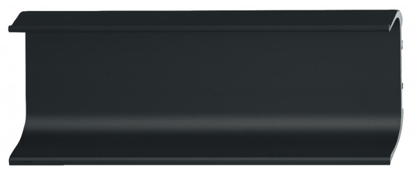 Greeplijst C-profiel aluminium, zwart