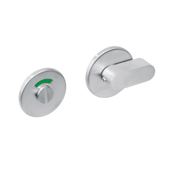 Intersteel Toiletgarnituur RVS 8 mm staal verdekt Ø53x5 mm met comfortknop