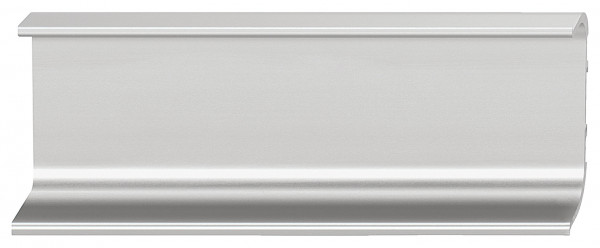 Greeplijst C-profiel aluminium, RVS-kleurig