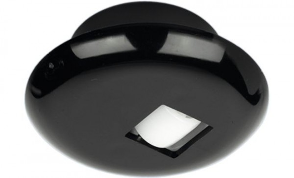 Meubelrol kunststof zwart 62 mm