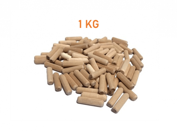 1 KG Beuken deuvels 6 x 25 mm