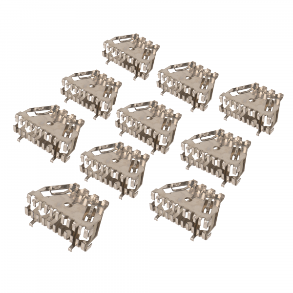 Bijenbekje stootvoegrooster 50 mm RVS (10 stuks)