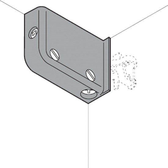 Kastophanger zichtbaar, Links