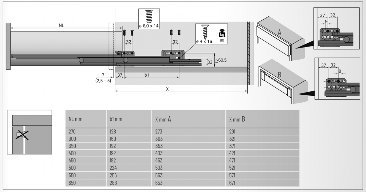Ninka Système Tri des Déchets eins2vier KB 600 mm, Épaisseur latéral 16 mm Hauteur 330 mm 2x 25L