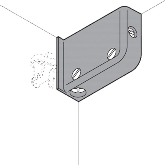 Kastophanger zichtbaar, rechts