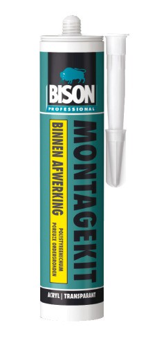 Montagekit Acryl Transparant Koker 310ML Bison