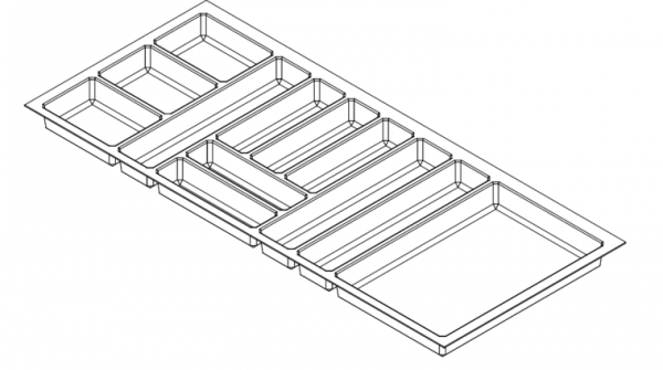 Bestekbak Antislip 1085-1130 mm