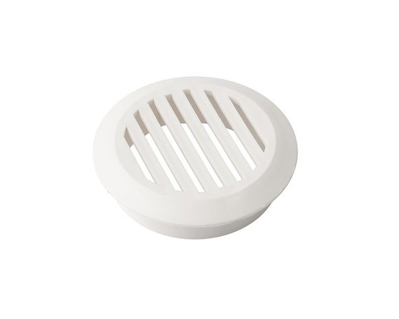 Ventilatierooster rond - wit - 50 mm - 10 stuks