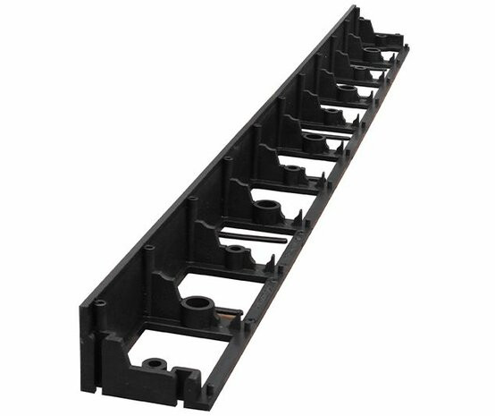 Borderrand kunststof 1000 x 80 mm - zwart - 10 stuks + kunststof grondpennen