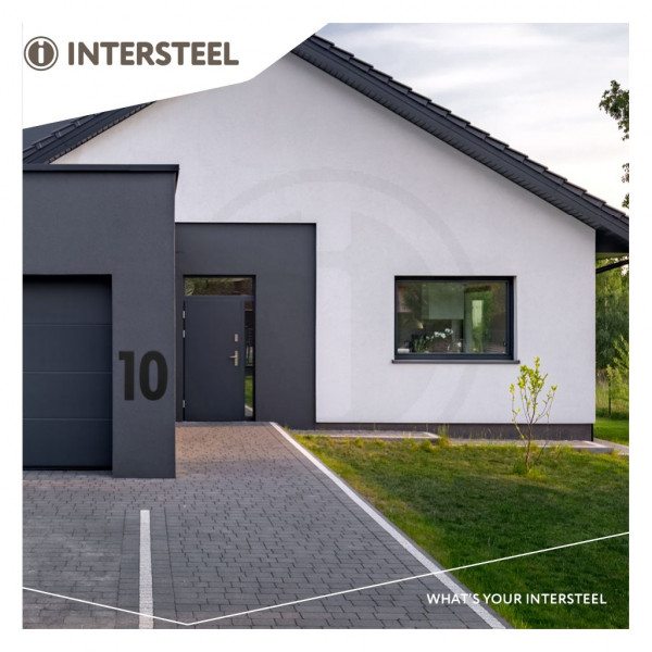 Intersteel RVS mat zwart huisnummer