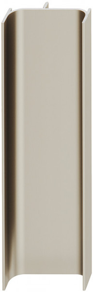 Verticale greeplijst C-profiel aluminium, RVS-kleurig
