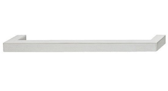 Meubelgreep van RVS 160 mm (12x12 mm) - 2 stuks