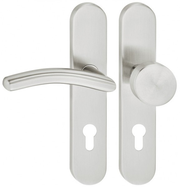 Deurkruk roestvast staal gebogen handvat