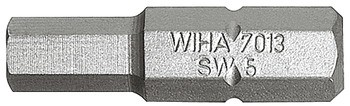 Standaard SW5-bit, binnenzeskant, lengte: 25 mm